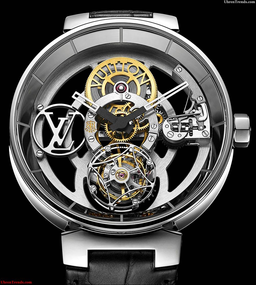Louis Vuitton Tambour Mond Fliegender Tourbillon 'Poinçon De Genève' Uhr  
