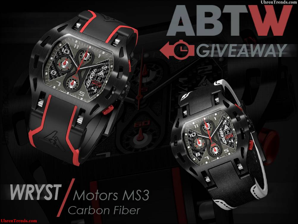 LETZTE CHANCE: Wryst Motors MS3 Carbon Fibre Watch Werbegeschenk  