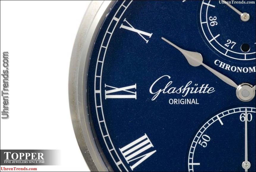 Glashütte Original Senator Chronometer Blaue Uhr  