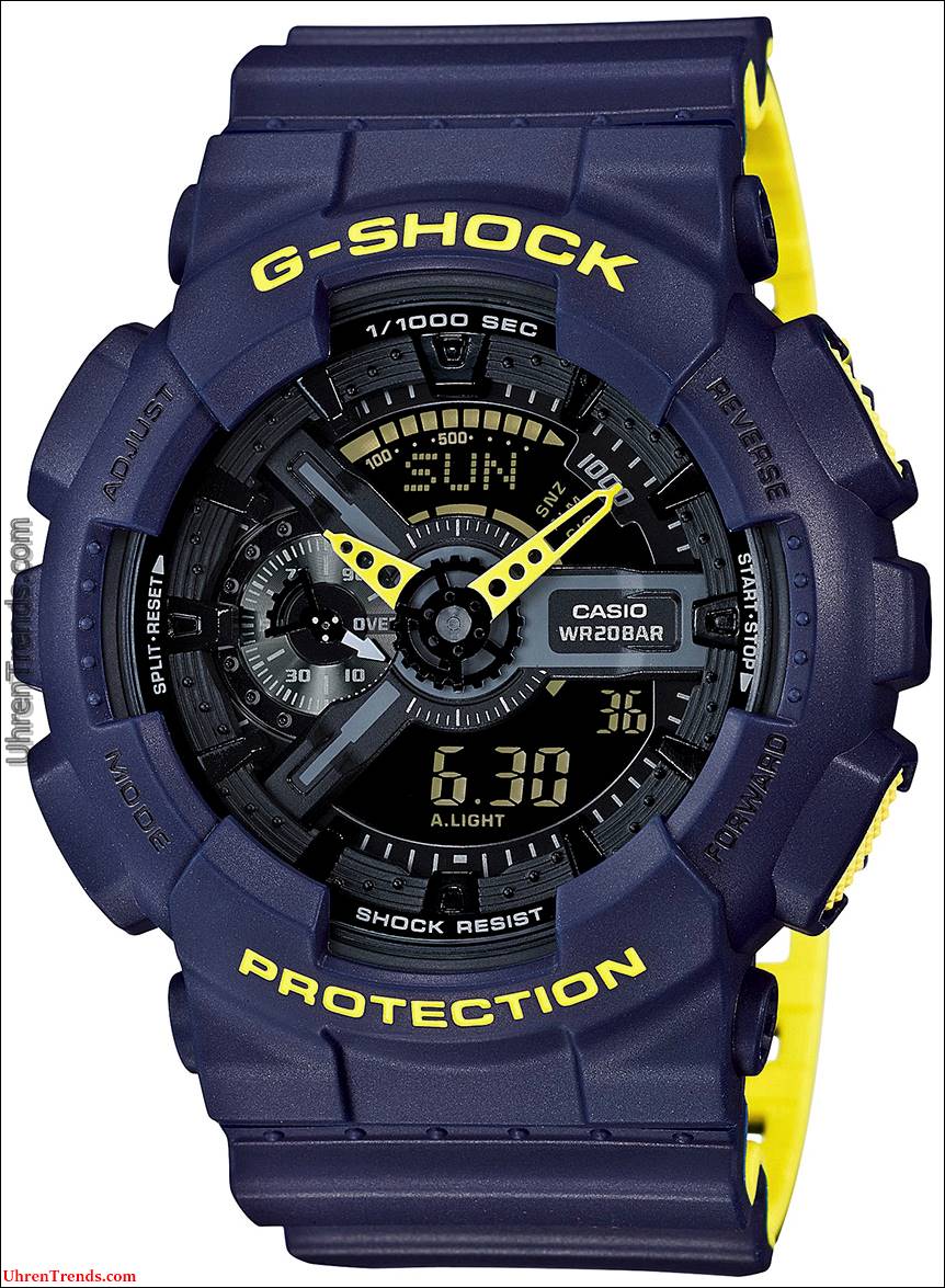 Casio G-Shock GA110LN Schichten Neonfarben Uhren  