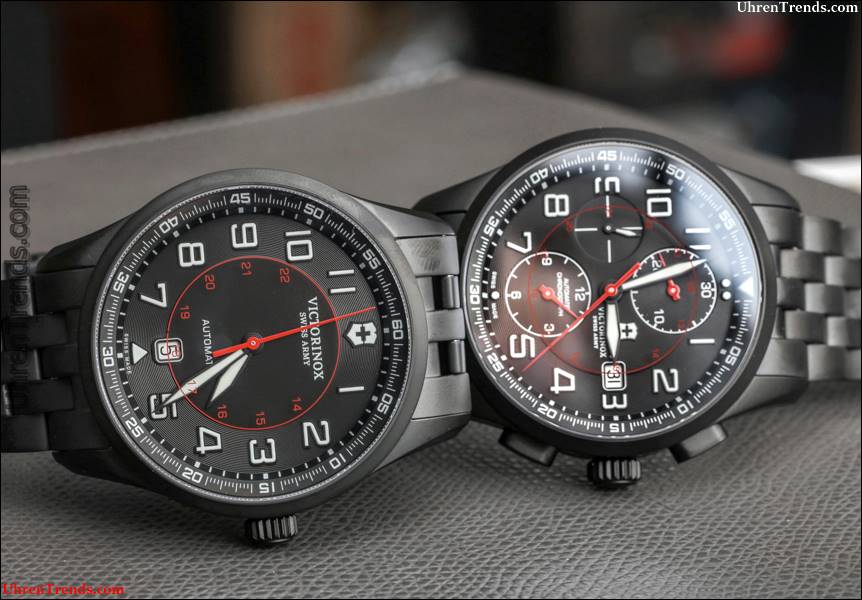 Victorinox Schweizer Armee Airboss Mechanischer Chronograph Black Edition 241741 Watch Review  