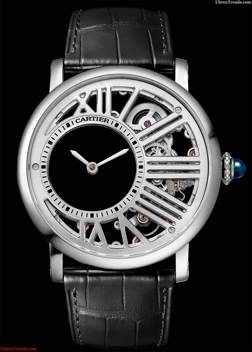 Cartier Rotonde De Cartier Geheimnisvolle Stunde Skeleton Uhr  