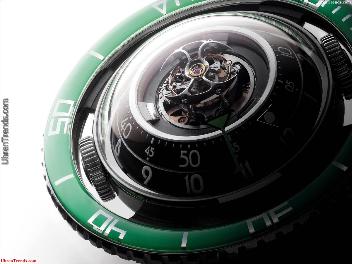 MB & F HM7 Aquapod Titanium grün Uhr  