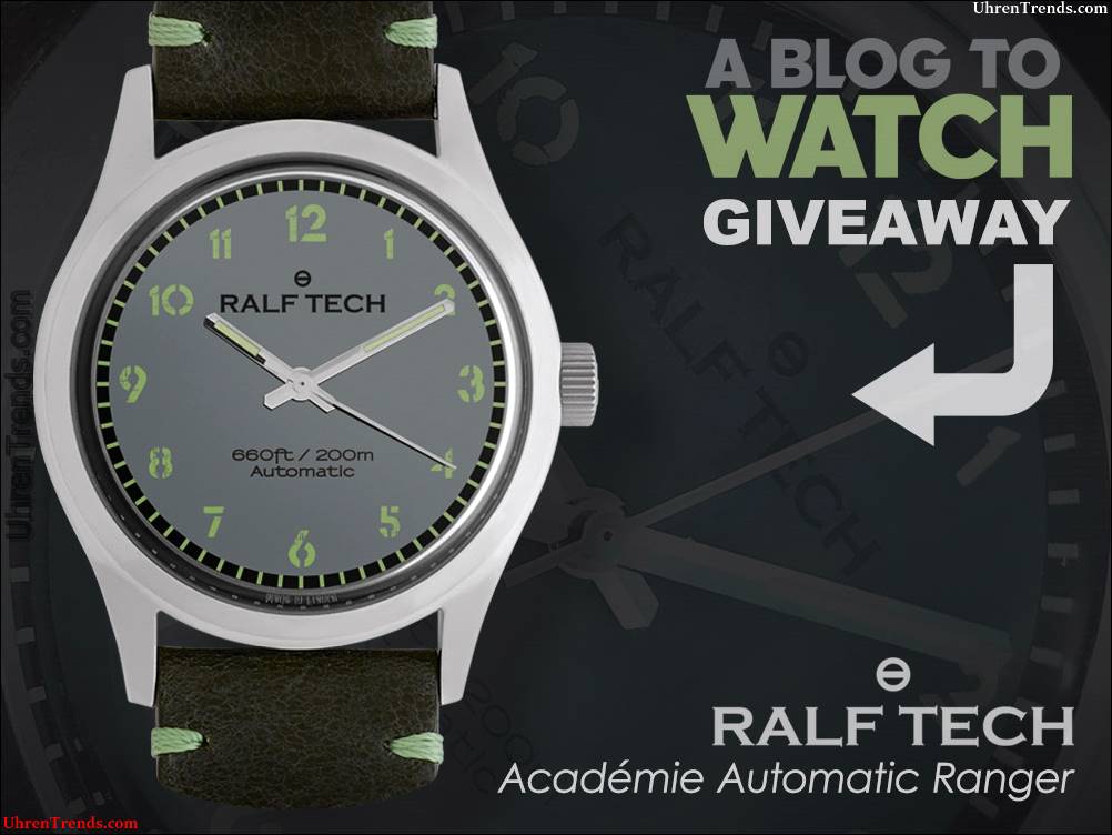 LETZTE CHANCE: Ralf Tech Académie Automatic 'Ranger' Uhr Werbegeschenk  
