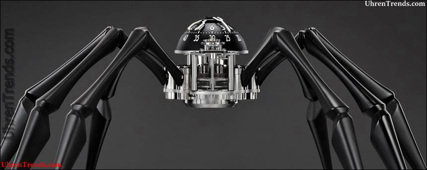 MB & F Arachnophobia Tischuhr ist eine riesige, zeitaufwendige Spinne auf Ihrem Schreibtisch oder Ihrer Wand  