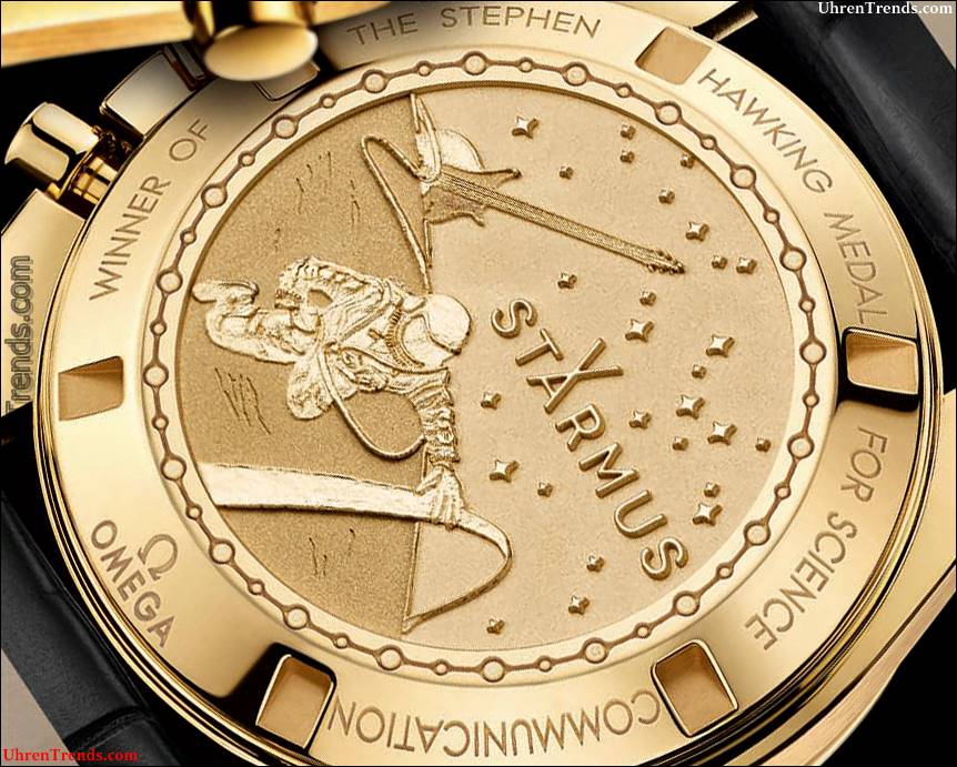 Omega Speedmaster Moonwatch Professional Chronograph Starmus Wissenschaftspreis Gold Watch  