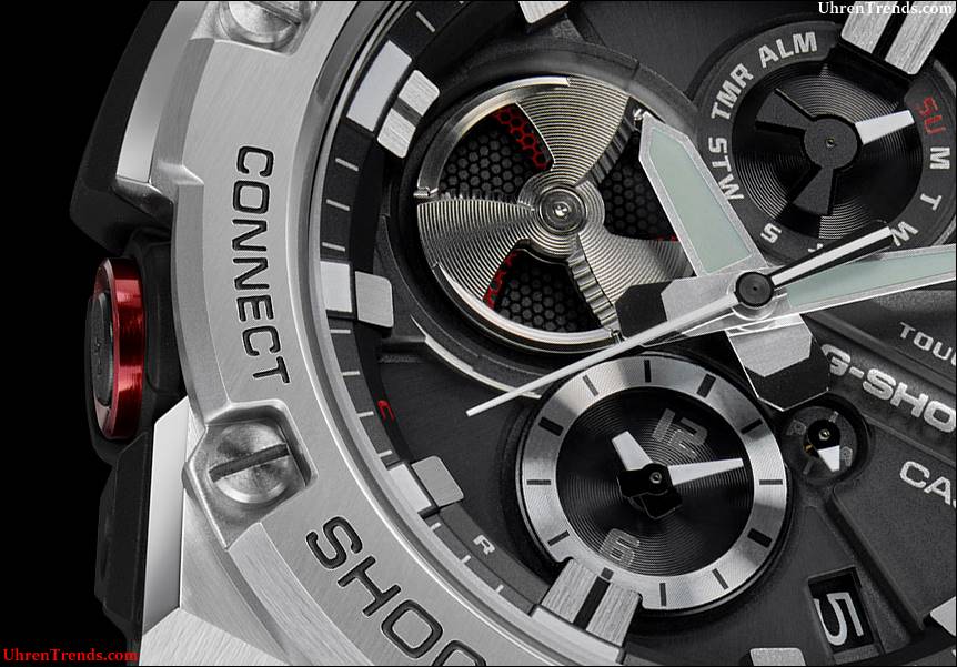 Casio G-Shock G-Stahl 'Tough Chronograph' GST-B100 Serie Bluetooth verbunden Uhren  