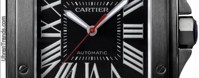 Cartier Santos 100 Carbon und Ballon Bleu De Cartier Carbon Uhren  