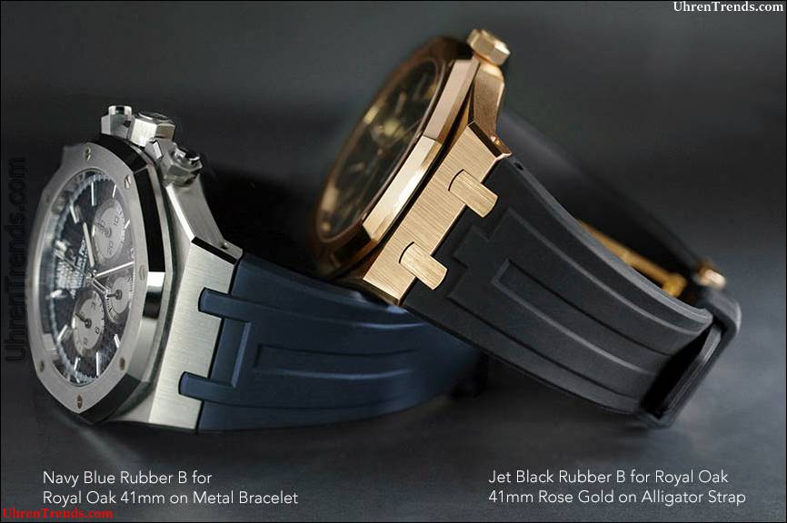 Gummi B integrierte Bügel für Audemars Piguet Royal Oak 41mm Uhren  