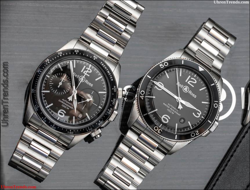 Bell & Ross Vintage Collection V1-92, V2-92 & V2-94 Schwarz Stahl Uhren für 2017 Hands-On  