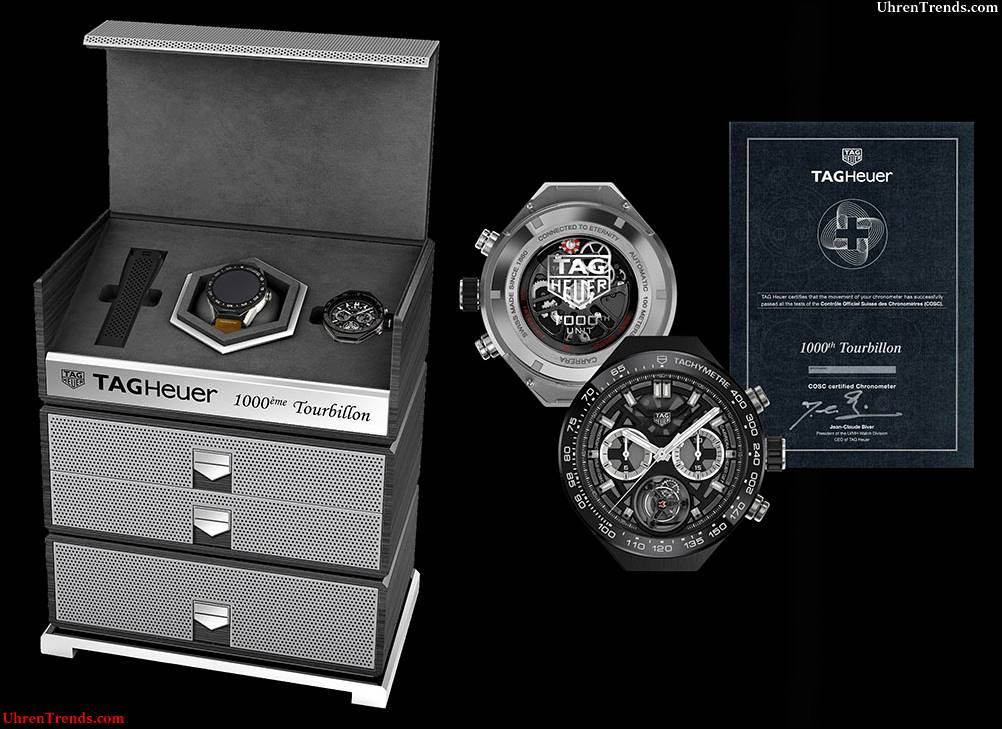 TAG Heuer markiert 1.000. COSC-Certified Tourbillon Bewegung mit eBay Auktion einschließlich neue modulare Smartwatch  