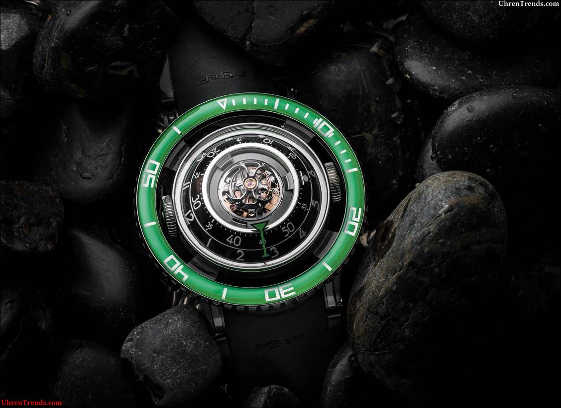 MB & F HM7 Aquapod Titanium grün Uhr  