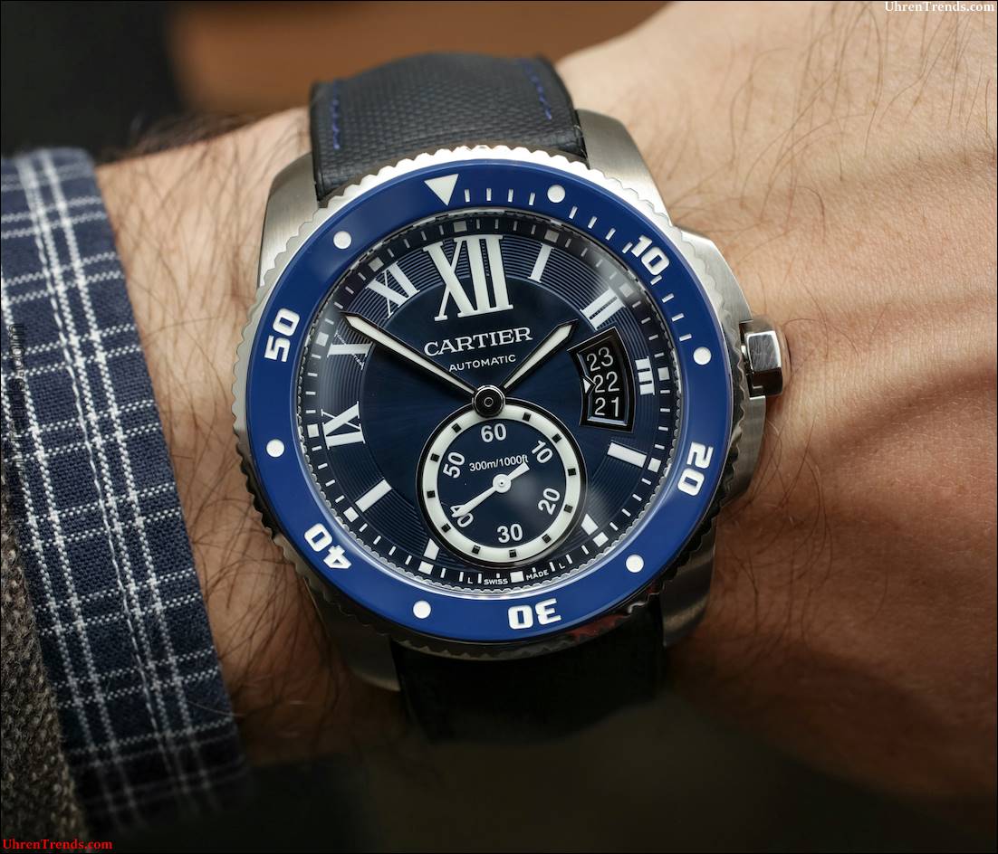 Cartier Caliber De Cartier Diver Blau Uhr Hands-On  