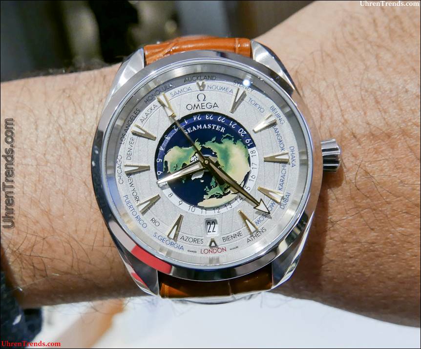 Omega Seamaster Aqua Terra Worldtimer Master Chronometer Platinum Uhr Hands-On  
