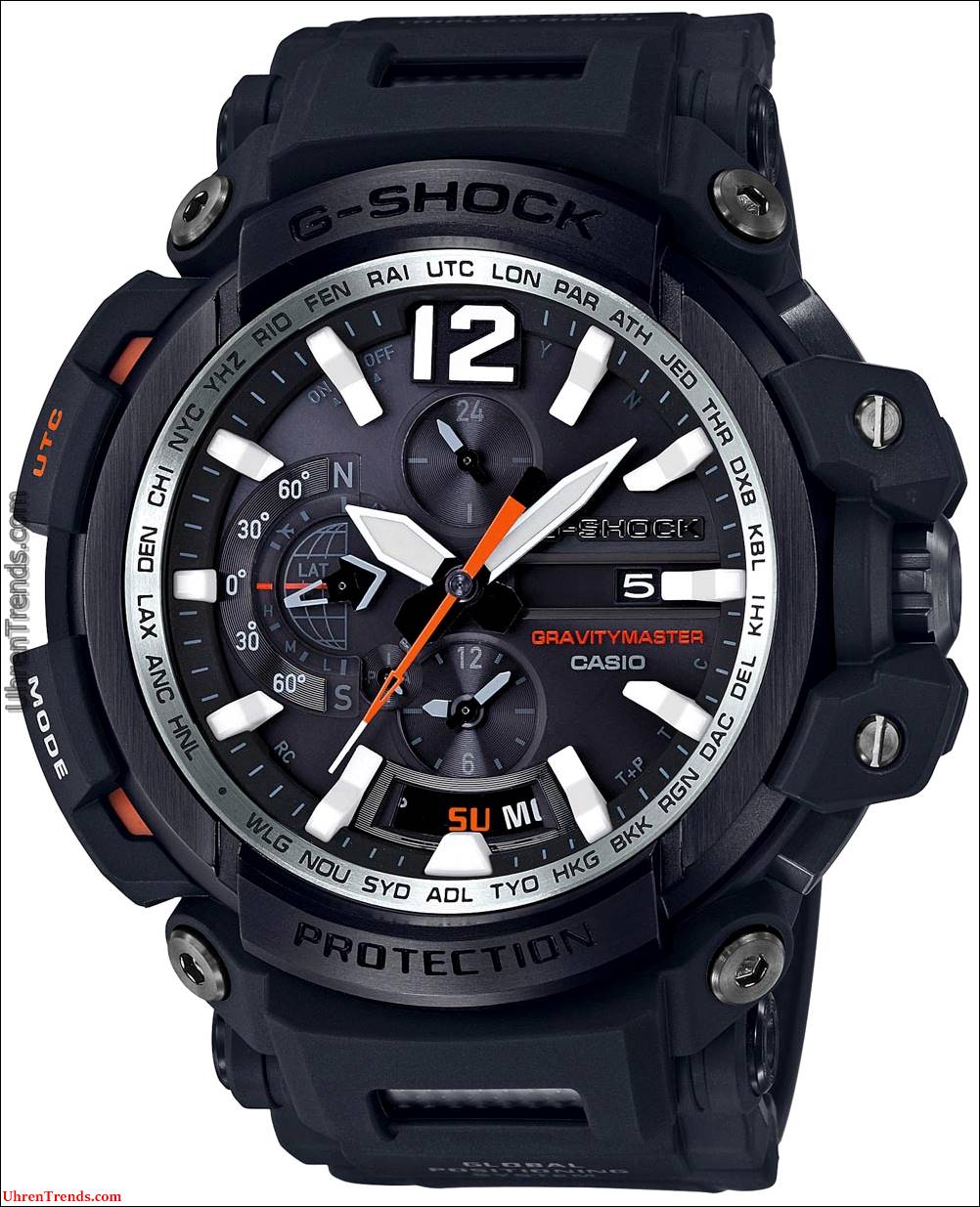 Casio G-Shock Gravitationsmeister GPW2000-1A GPS Bluetooth verbunden Uhr  