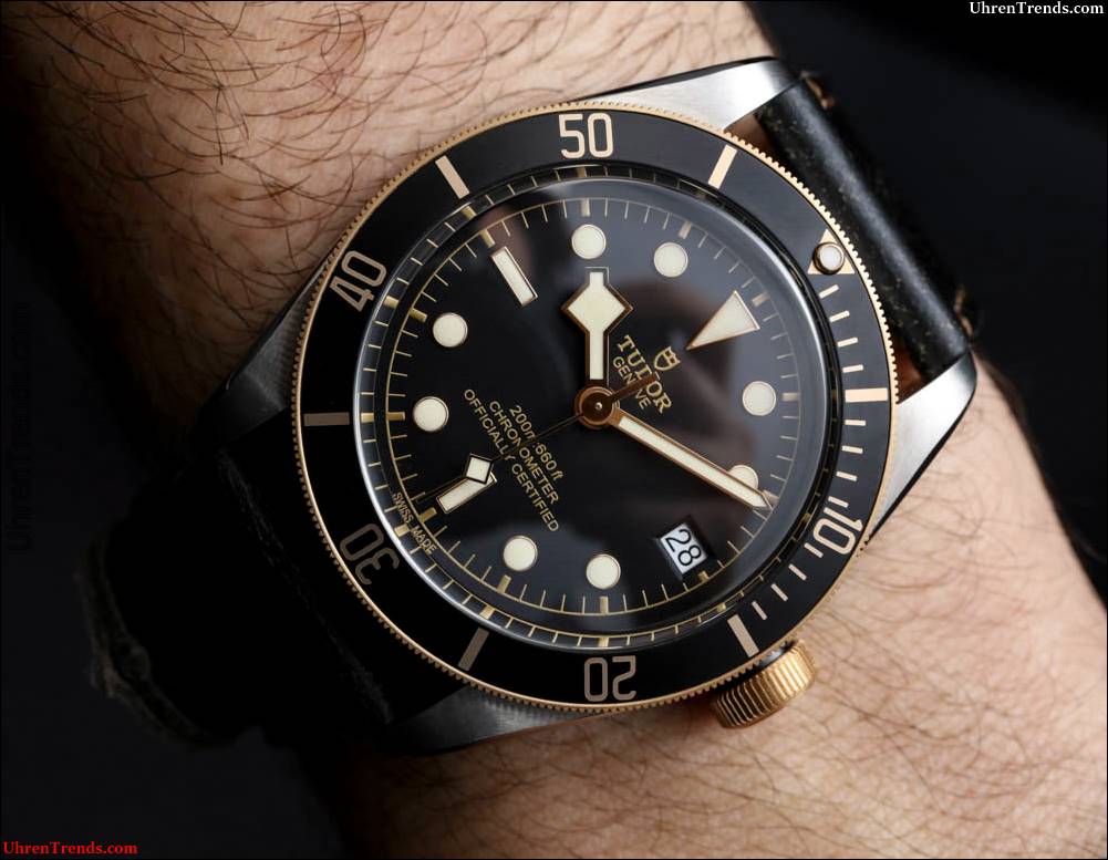 Tudor Heritage Black Bay S & G 79733N Zweifarbige Uhr zum Anfassen  