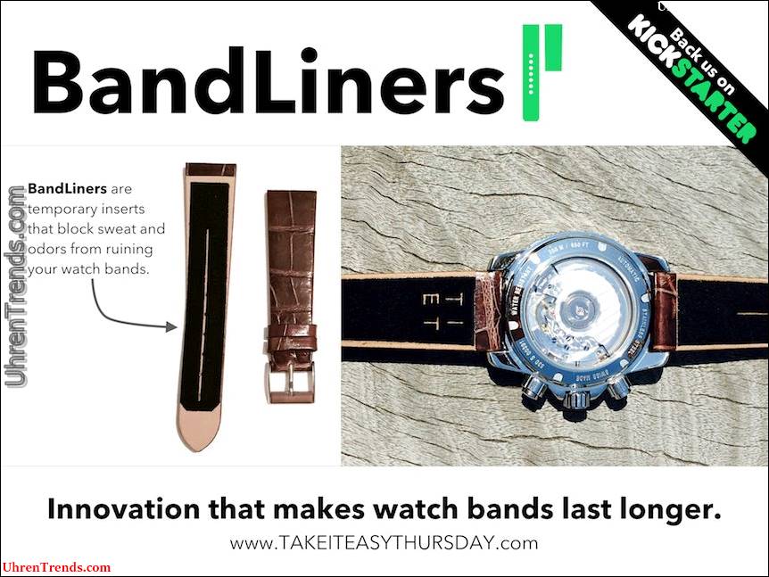 BandLiners sind kostengünstige und effektive Möglichkeit, Uhrenarmband Komfort und Langlebigkeit zu erhöhen  