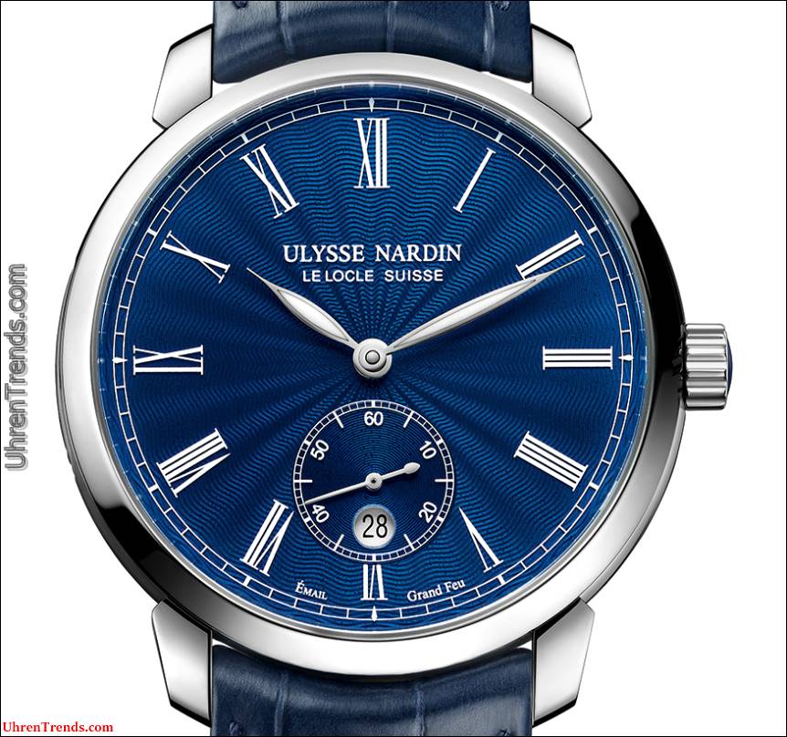 Ulysse Nardin Classico Manufaktur Grand Feu, Classico Hahn, & Stundenzähler Pin-Up Uhren  