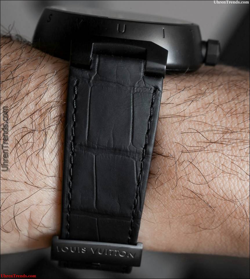 Louis Vuitton Tambour Alle Schwarz Petite Seconde Uhr Hands-On  