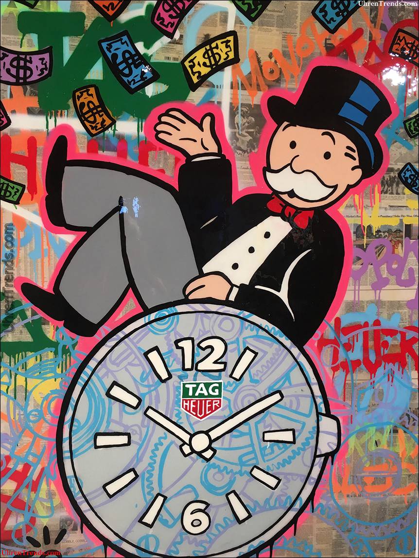 TAG Heuer wird in Partnerschaft mit Graffiti Artist Alec Monopoly "Tagged" genannt  