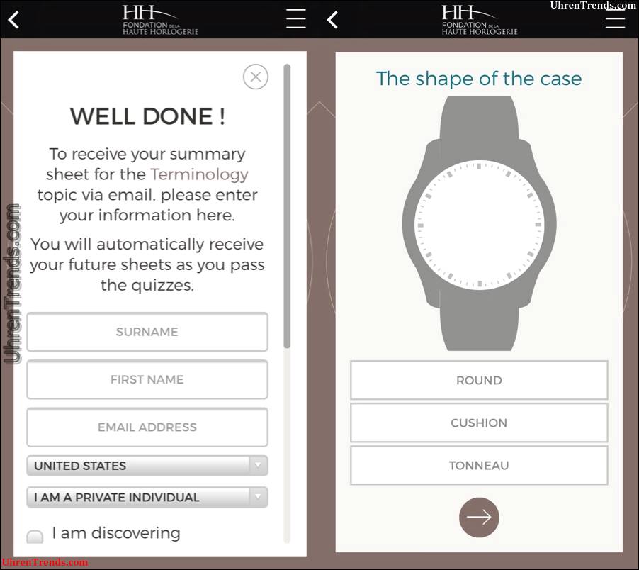 Watch Essentials Horologie Know-How Smartphone App von FHH gestartet  