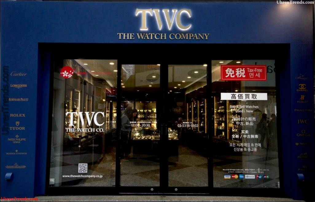 Kauf von Luxusuhren bei TWC Japan  
