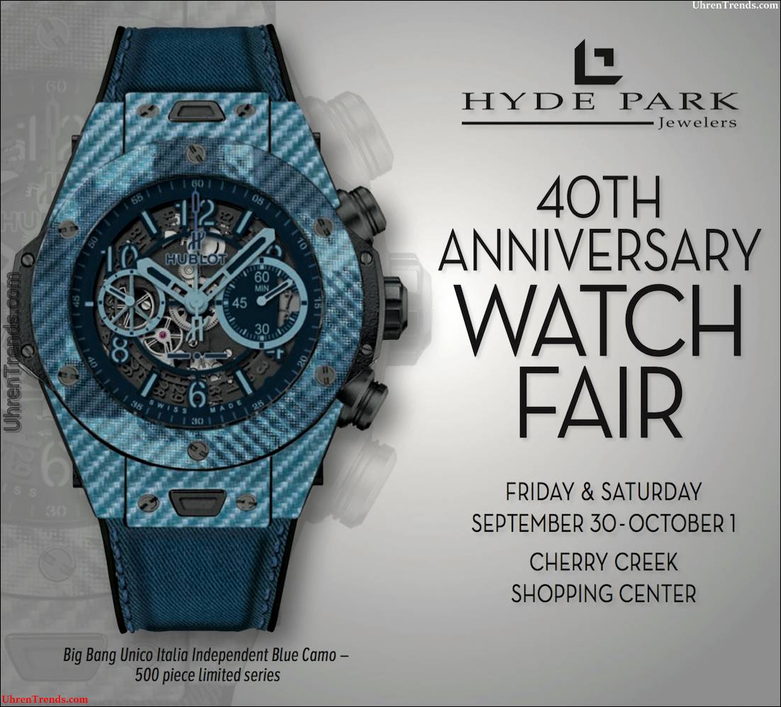 Die 40th Anniversary Hyde Park Uhrenmesse  