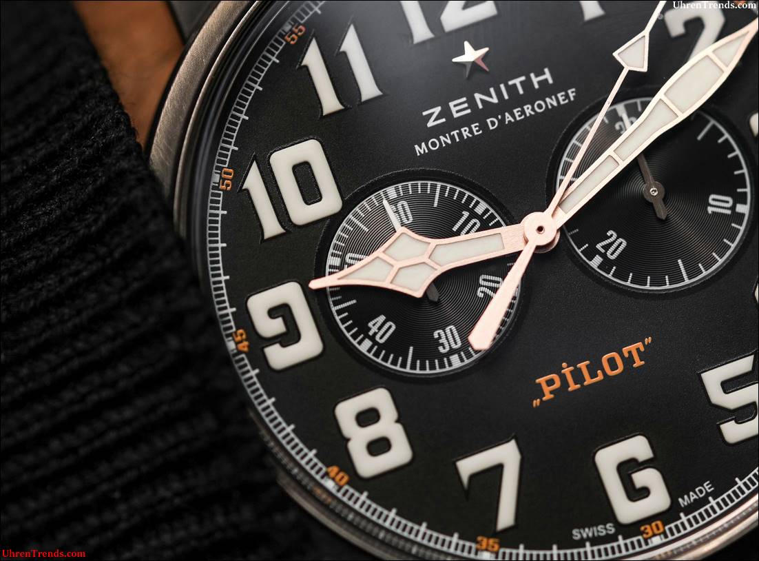 Zenith Pilot Typ 20 Ton-Up Schwarz Chronograph Hands-On  