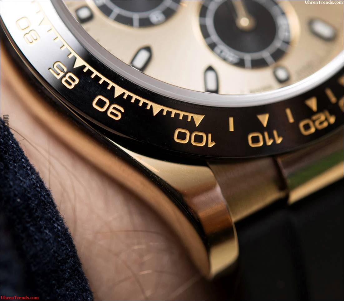 Rolex Cosmograph Daytona Uhren in Gold mit Oysterflex Rubber Strap & Keramik Lünette Hands-On  