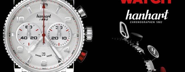 UHR GIVEAWAY: Hanhart PRIMUS Racer Silber Stahl Automatik Chronograph Uhr  