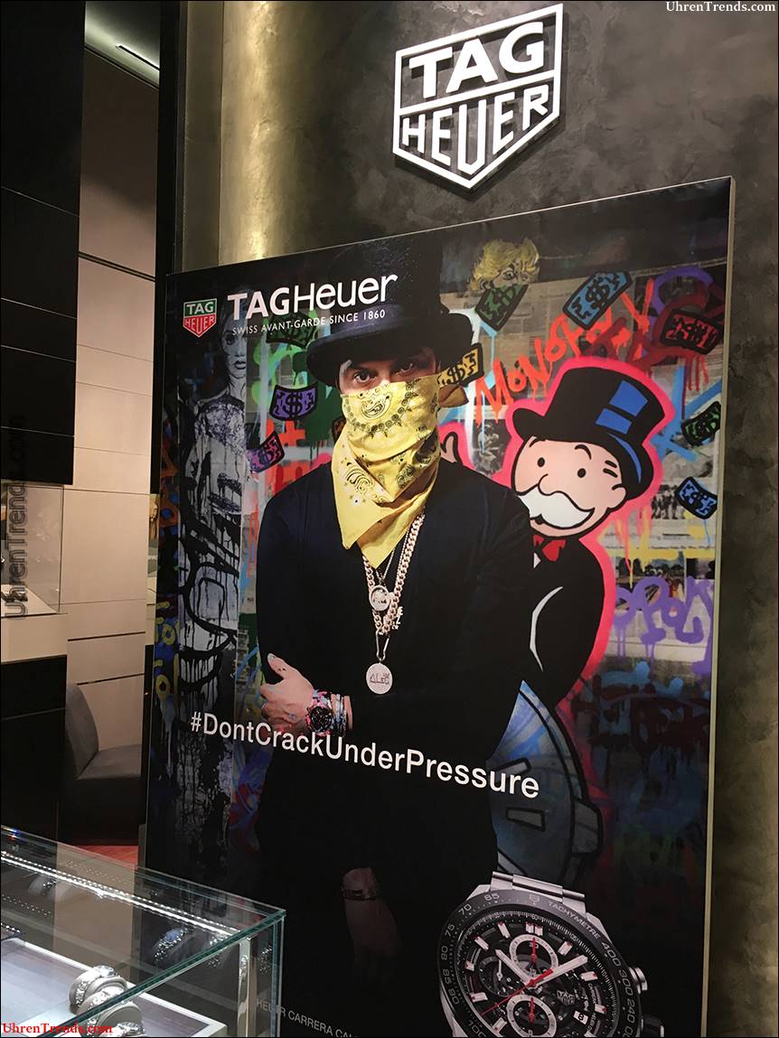 TAG Heuer wird in Partnerschaft mit Graffiti Artist Alec Monopoly "Tagged" genannt  