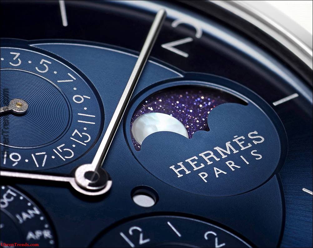 Hermès Slim D'Hermès Quantième Perpétuel Platin Uhr  