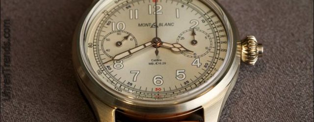 Montblanc 1858 Chronograph Tachymeter Bronze Uhr Hands-On  