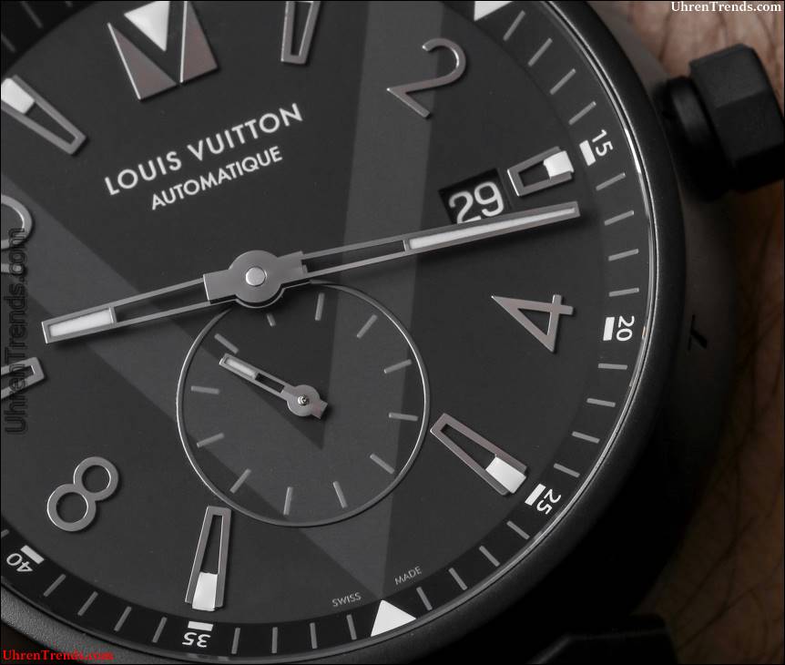 Louis Vuitton Tambour Alle Schwarz Petite Seconde Uhr Hands-On  