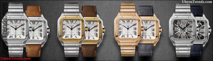 Aktualisierte Cartier Santos Watches stellen neue QuickSwitch- und SmartLink-Systeme vor  