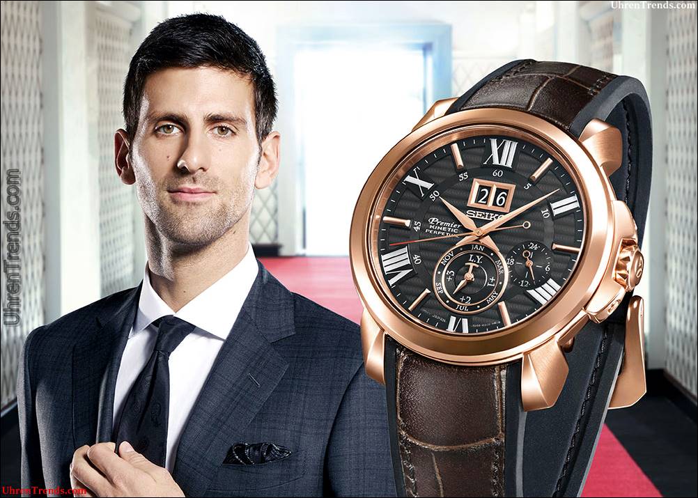 Seiko Premier Kinetic Perpetual Novak Djokovic Sonderedition Uhr  