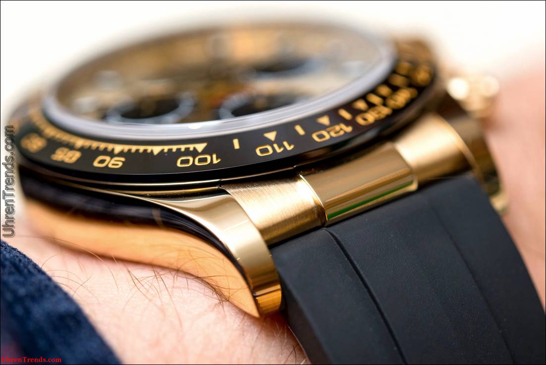 Rolex Cosmograph Daytona Uhren in Gold mit Oysterflex Rubber Strap & Keramik Lünette Hands-On  