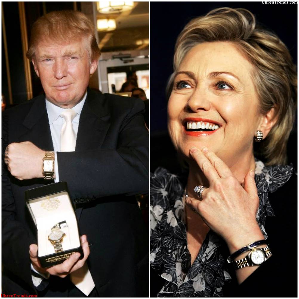 Die Uhren von Hillary Clinton & Donald Trump  