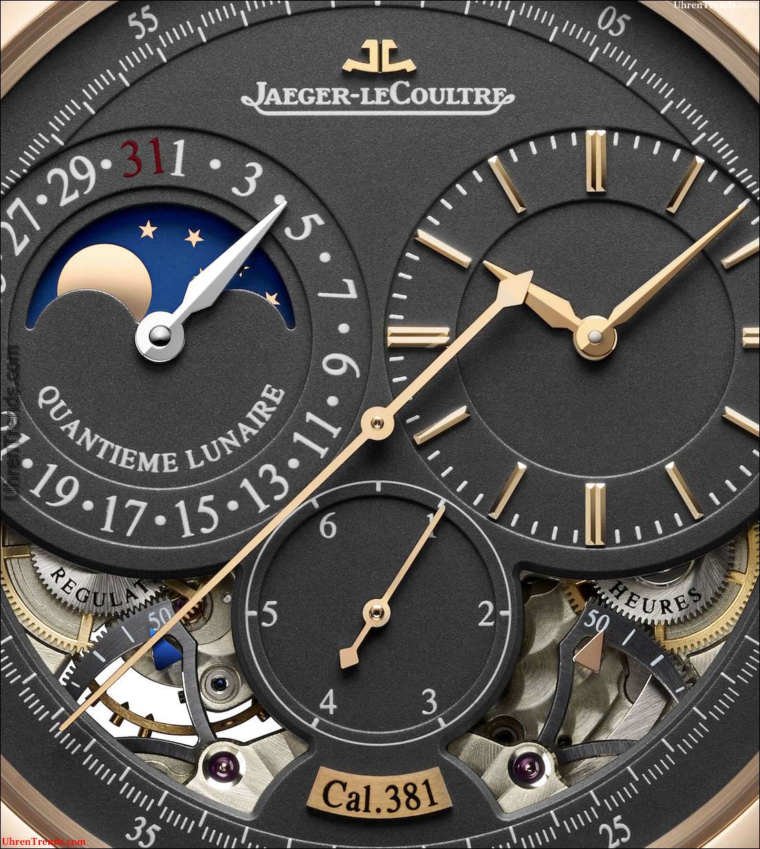Jaeger-LeCoultre Duomètre Uhren mit Magnetit Gray Zifferblätter  